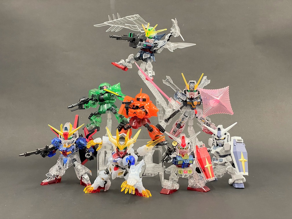 フラワーB ブルーグレイ SDガンダム クロスシルエット フレーム
