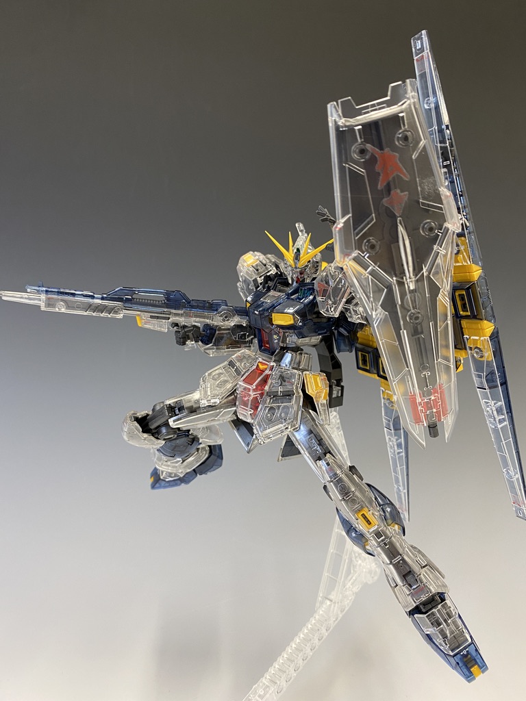 限定品レビュー】RG 1/144 νガンダムHWS [クリアカラー] − “THE ...