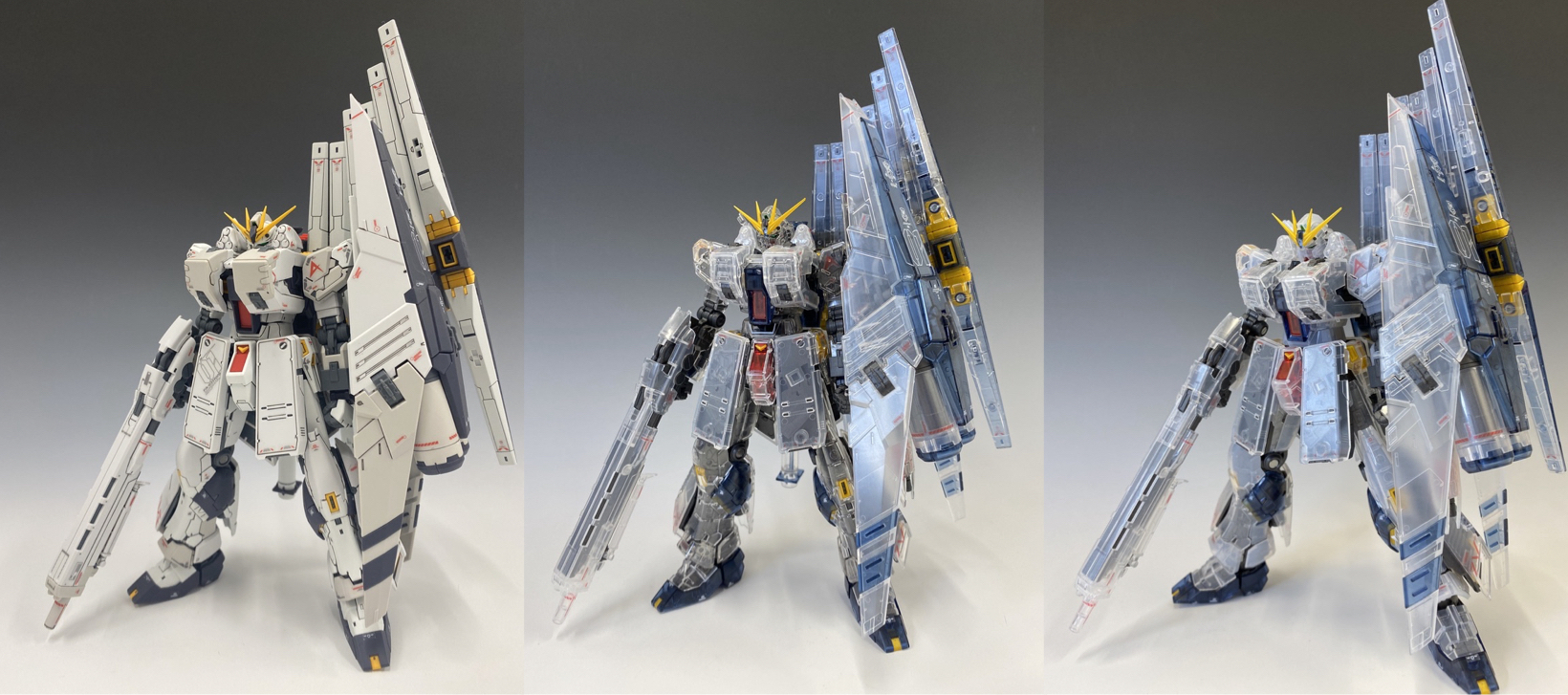 限定品レビュー】RG 1/144 νガンダムHWS [クリアカラー] − “THE ...