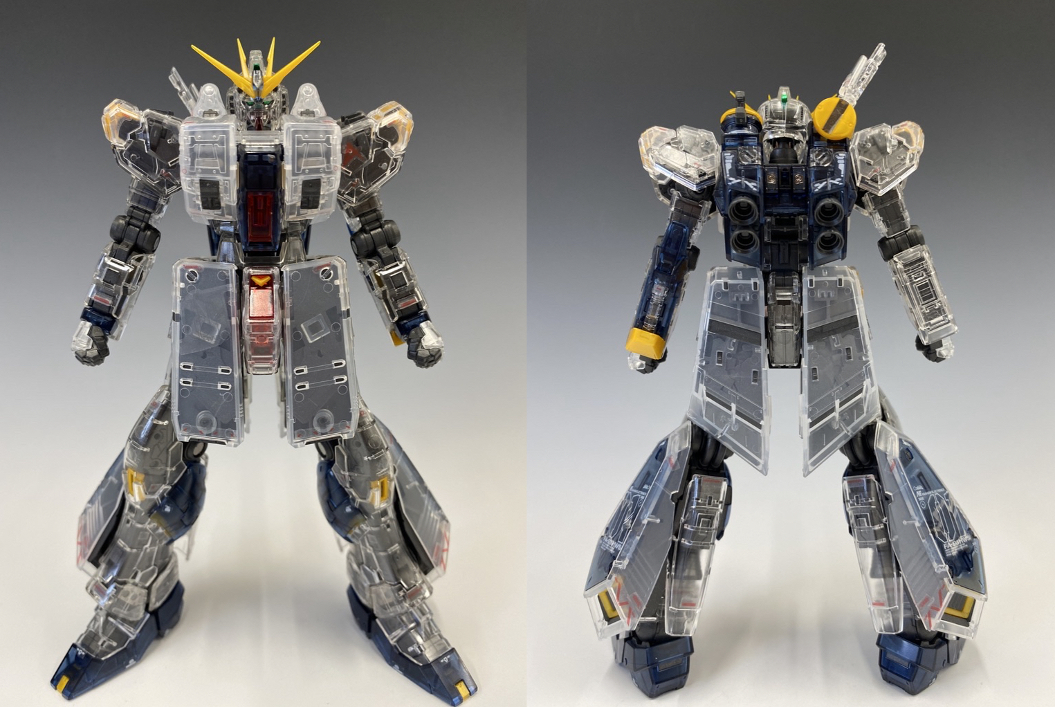 限定品レビュー】RG 1/144 νガンダムHWS [クリアカラー] − “THE ...