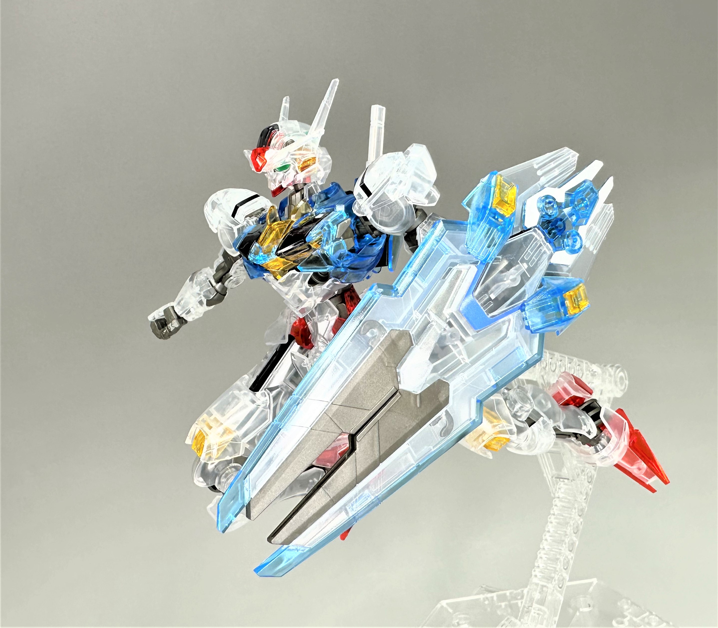 新商品紹介】『HG 1/144 ガンダムエアリアル [クリアカラー]』レビュー ...