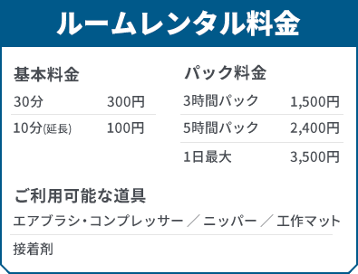 ルームレンタル料金