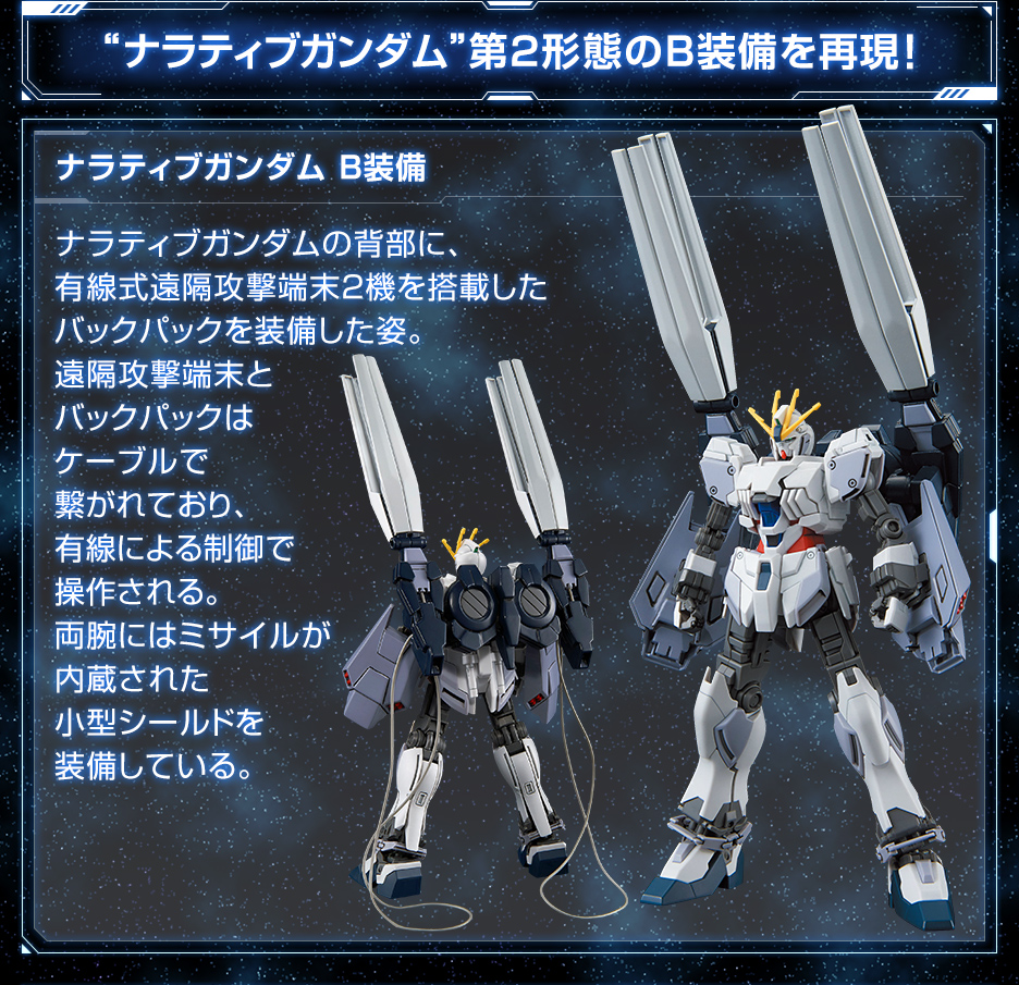 HGUC 1/144 ナラティブガンダムB装備 ガンダムベース限定