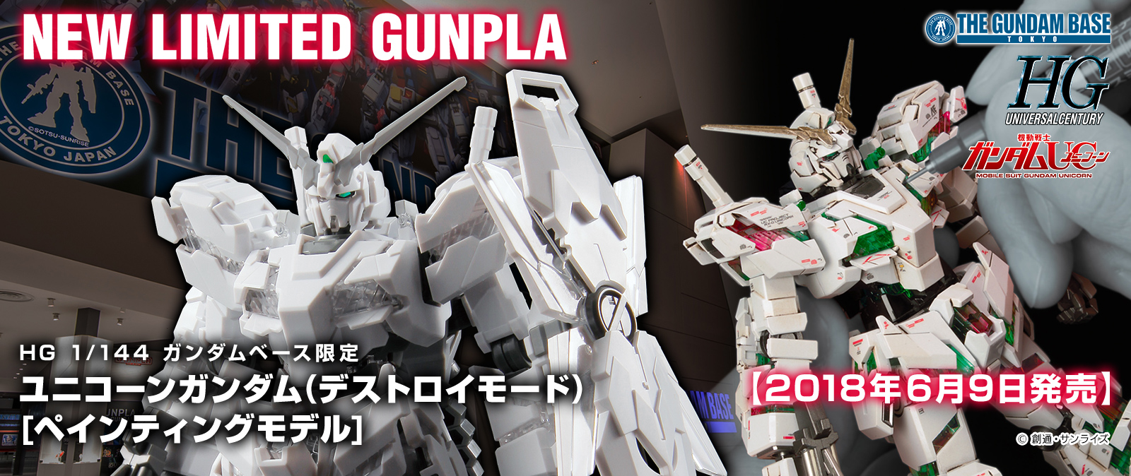 HG 1/144 ガンダムベース限定 ユニコーンガンダム(デストロイモード) [ペインティングモデル]