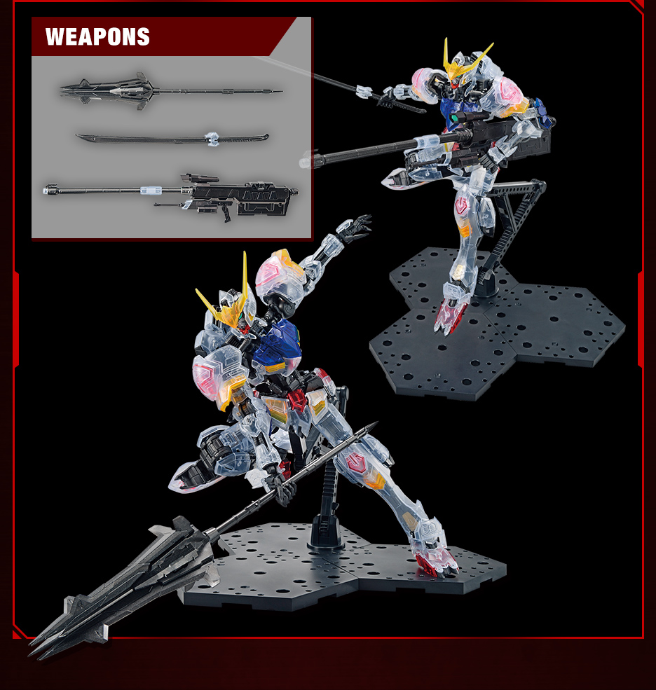 MG 1/100 ASW-G-08 Gundam Barbatos(The 4th Form Clear Color)