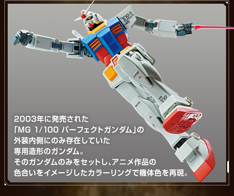 Mg 1 100 ガンダムベース限定 Rx 78 2ガンダム パーフェクトガンダムver アニメカラー 商品情報 The Gundam Base ガンダムベース公式サイト