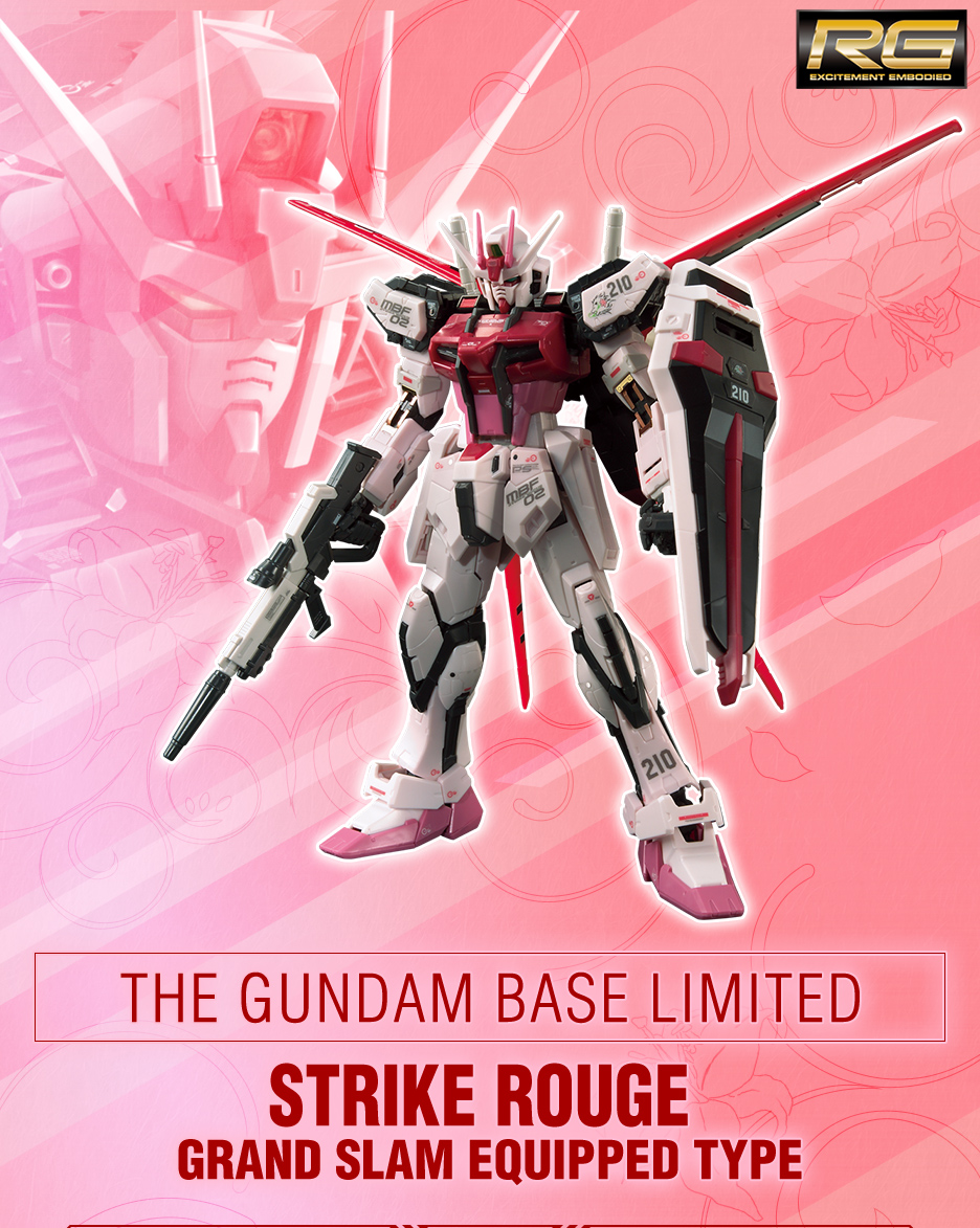 RG 1/144 MBF-02 Strike Rouge Gundam + AQM/E-X01 Aile Striker + XM404 Grand Slam