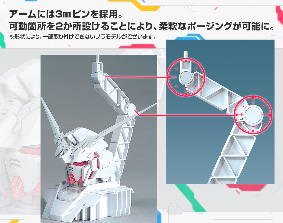 1/48 ガンダムベース限定 ユニコーンガンダム ヘッドディスプレイベース(サイコフレームカラーバリエーションVer.)＆ユニコーンガンダム2号機 バンシィ ヘッドディスプレイベース セット