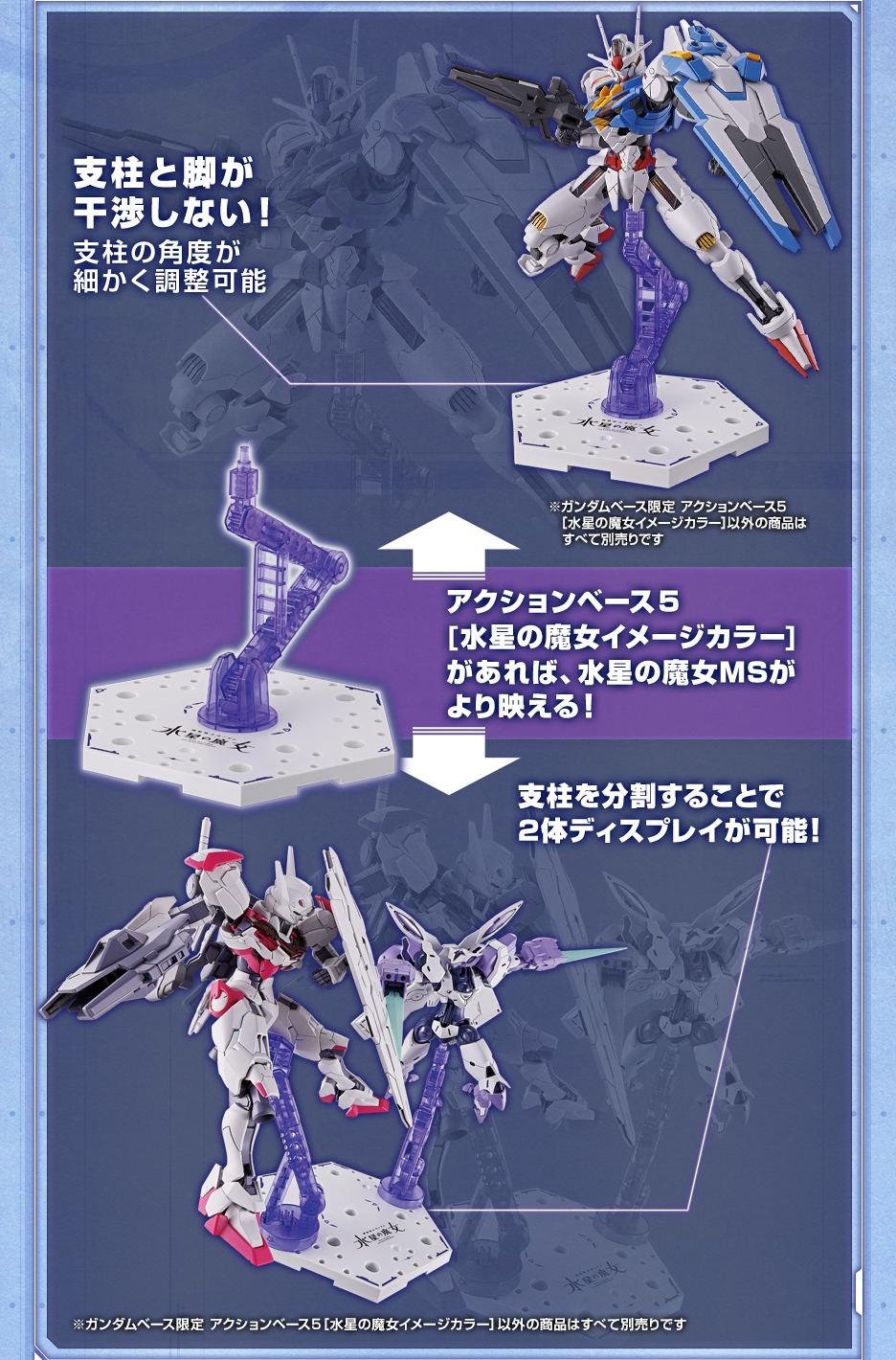 ガンダムベース限定 アクションベース5 [水星の魔女イメージカラー 