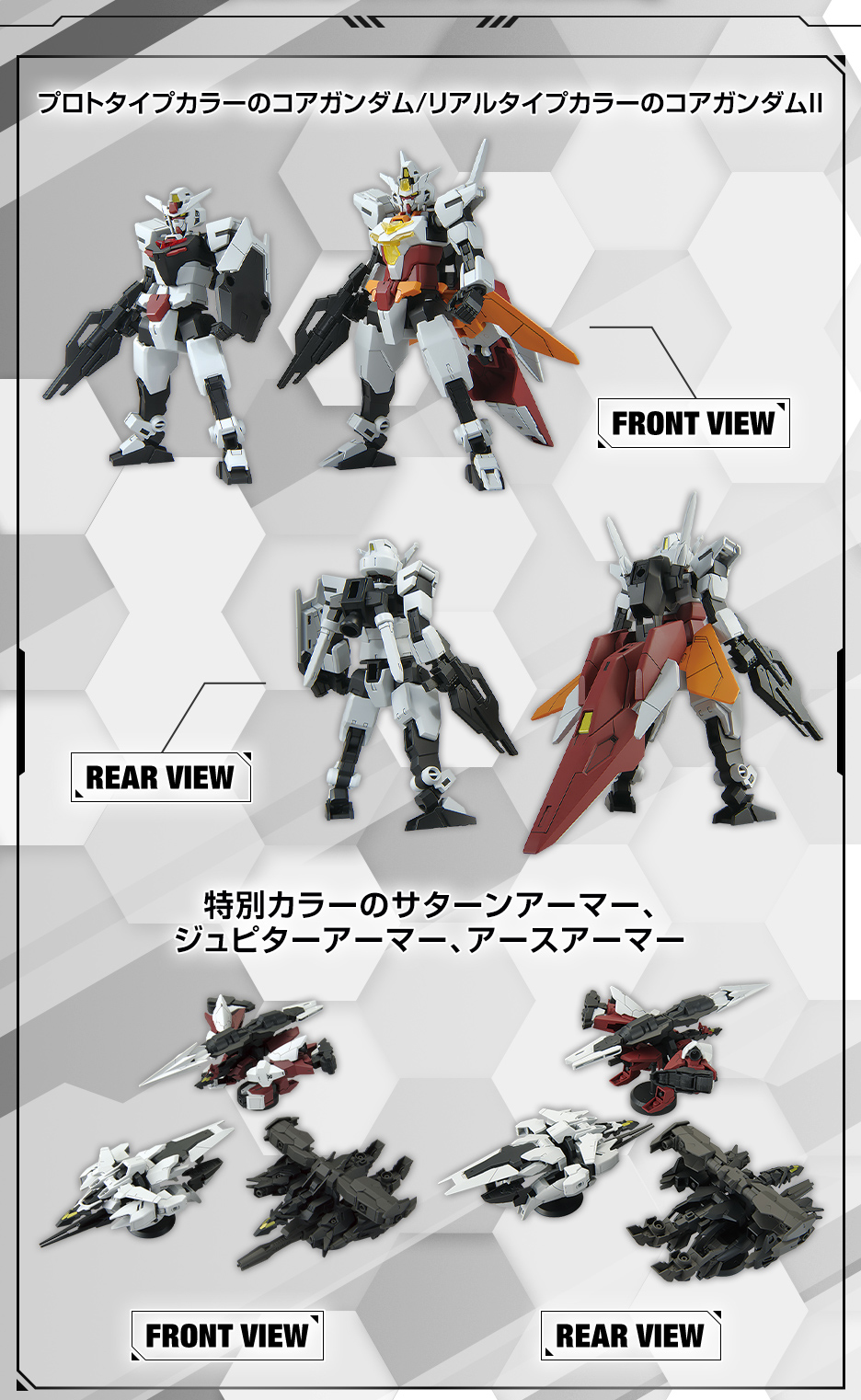 HG ガンダムベース限定 コアガンダム　コアチェンジセット(リアルタイプカラー)