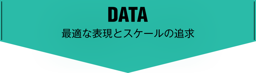 DATA 最適な表現とスケールの追求