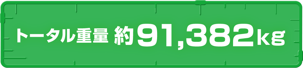 トータル重量　約91,382kg
