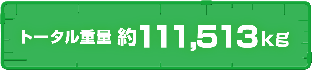 トータル重量　約111,513kg