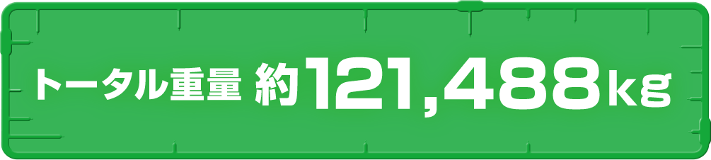 トータル重量　約121,488kg