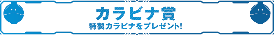 カラビナ賞 特製カラビナをプレゼント！