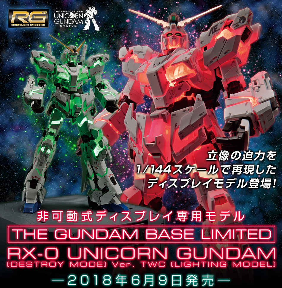 RG 1/144 ガンダムベース限定 RX-0 ユニコーンガンダム(デストロイ